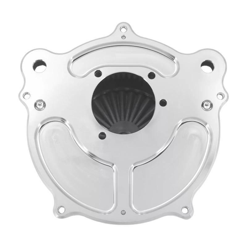 Motorcycles Turbine Air Cleaner Intake Filter Chrome For Harley Sportster XL Touring Softail Dyna EVO & Twin Cam Fatboy FXDLS