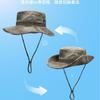 Adventure Sunscreen Camping Bucket Hat Outdoor Jungle Camouflage Visor Round Edge Fishing Hat Summer New