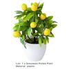 Simulation Lemon Bonsai Non-fading Decorative Easy Care Practical Artificial Potted Plant Living Room Ornament for Hotel