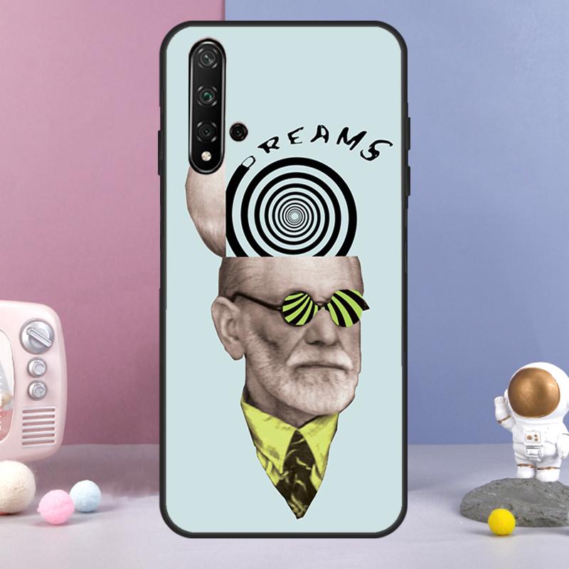 Sigmund Freud psychoanalysis For Huawei Nova Y72 Y61 Y91 Y73 Y90 Y70 Y60 12s 12i 11i 8i 9 10 SE P60 P30 Pro P40 Lite Case