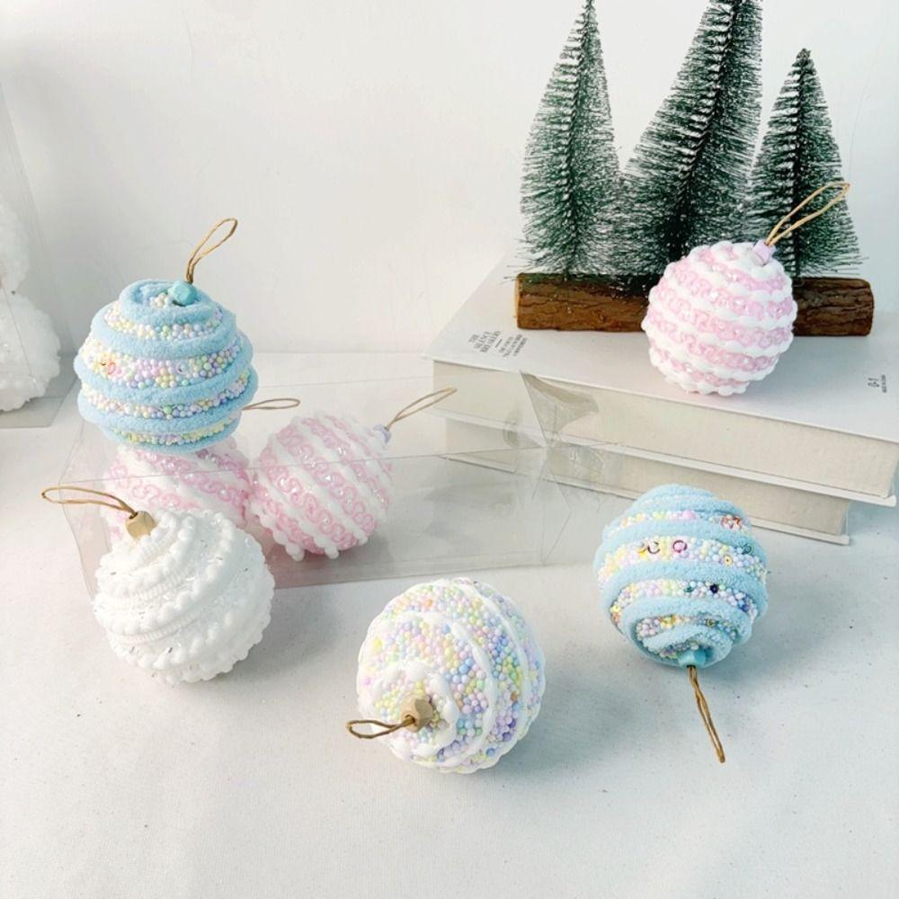 Macaron Color Christmas Tree Ornament Foam Christmas Decorations Christmas Balls Pendant Pendant
