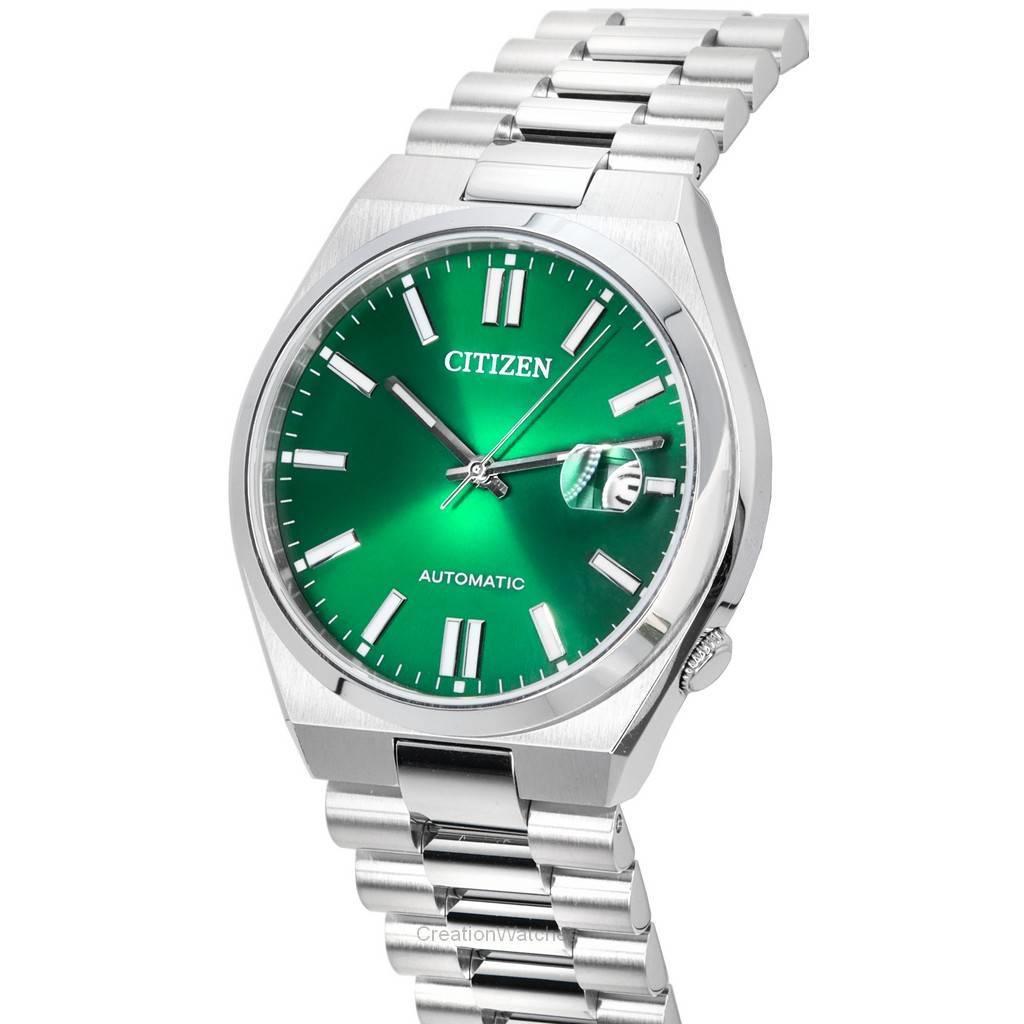 Citizen Tsuyosa Stainless Steel Green Dial Automatic NJ0150-81X Мужские часы