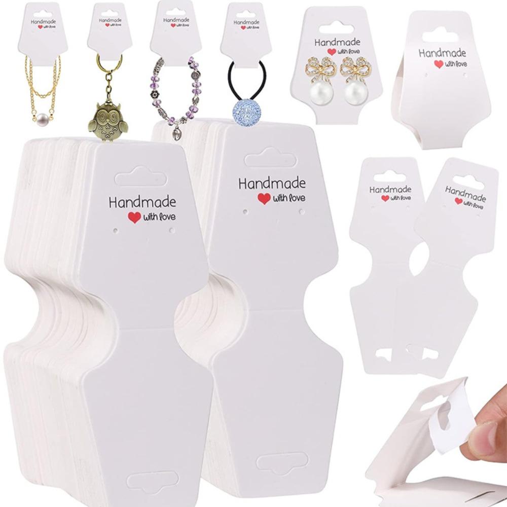 100 шт. Дисплей для браслетов Карточка для демонстрации ювелирных изделий Складная карточка для упаковки ювелирных изделий Продажа ювелирных изделий