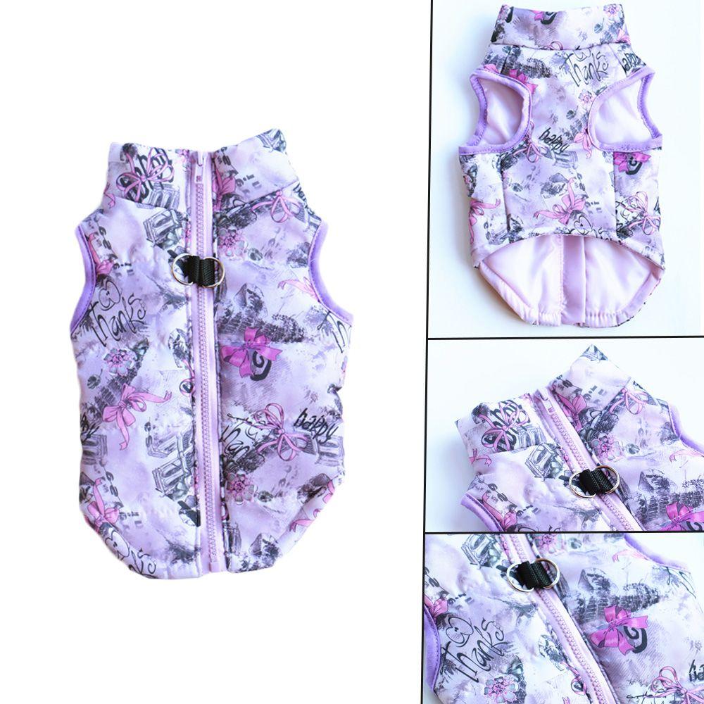 Fashion Apparel Suit Jumpsuit Dog Vest Thickened Clothes Puppy Wadded Jacket Pet Warm Coat