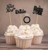 Дарлинг Сувенир| невеста, чтобы быть украшением для кексов | Блестящие топперы для кексов для девичника | Десертные украшения для торта Miss To Mrs Party - Pack Of