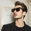 Unisex European & American Style Polarized Sunglasses - High-Quality UV Protection, Fashionable Square Frame for Driving
