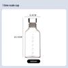 Портативная стеклянная бутылка для воды с отметками времени