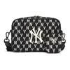 New MLB Monogram Collection Polyester Combo Bag, Camera Bag, Crossbody Bag, Shoulder Bag Unisex Black 3ACRM012N-50BKS