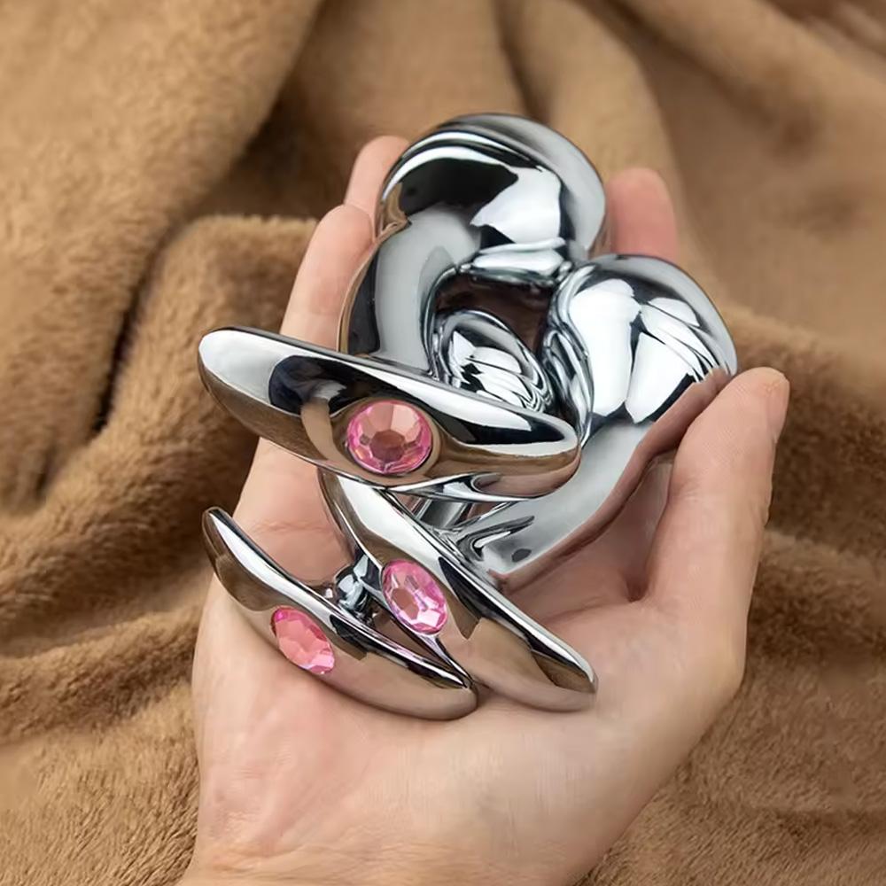 Металлическая стальная анальная пробка для точки G, массажер простаты, секс-игрушки для мужчин и женщин