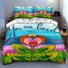 Colorful, floral, artistic. Bedding Duvet cover sets Duvet covers Pillowcases gifts (1 * Duvet Cover 2 * Pillowcases, without duvet insert)