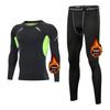 Men's Fleece-Lined Winter Training Set: High-Elastic, Quick-Dry Basketball Tights & Running Apparel