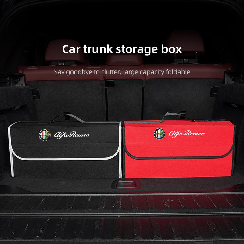 2026 Hot Alfa Romeo High-capacity Car Storage Box Organizing Bag Trunk Tools Case Auto Accessories For Alfa Romeo 4C 159 166 Spi