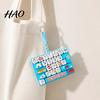Decorative Keyboard Ornament 26-Key Fidget Toy, Animal Theme Push Bubble Keyboard, Desk Toy Stress Relief Mini for Backpack Purse Charm Gadget