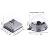 50Pcs Plastic Muffin Container Box Clear Cake  Holders New Mini Cupcake Boxes