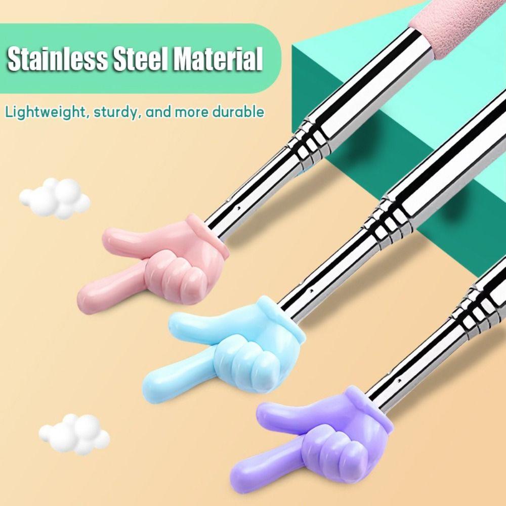 Telescopic Rod Finger Reading Sticks Finger Design Teaching Stick Whiteboard Hand Pointer  Students