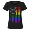 Distressed Rainbow Flag Women's T-Shirt Gay Pride LGBTQ+ Shirt