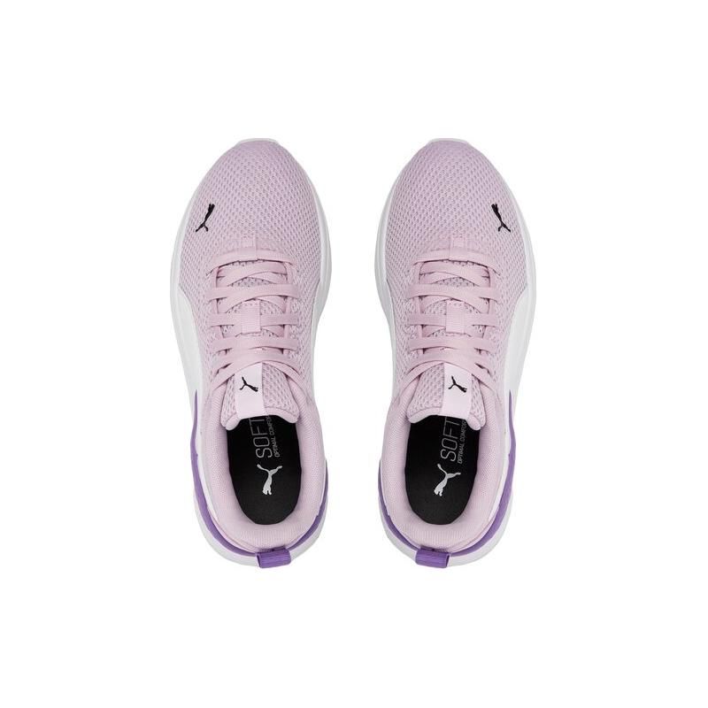 Puma Anzarun Lite Удобные Амортизирующие Прочные Низкие Кроссовки для Бега Унисекс Белый Розовый Фиолетовый 371128-55