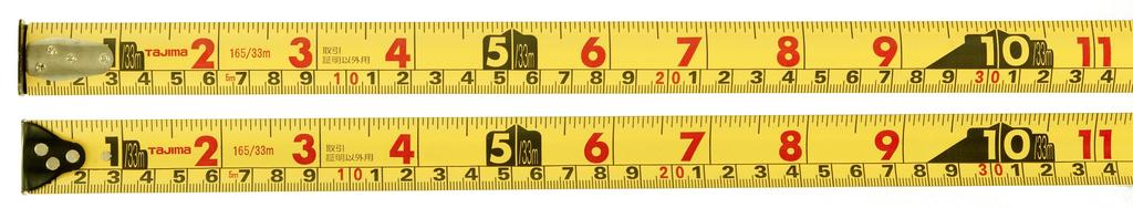 Tajima GAL2550S Convex Rigid Thick 5m x Rigid Lock 25 with Scale Graduations to a Tape, 25mm, (equivalent Shaku)