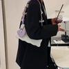 Дизайнерская сумка через плечо, новая летняя милая сумка из искусственной кожи на молнии с разноцветным бантом и одним плечевым ремешком под мышкой