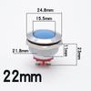 20 pcs LED Metal Indicator Light Warning Signal Lamp 16mm 19mm 22mm Waterproof Red Yellow Blue Green White 6V 12V 24V 110V 220V