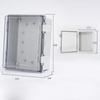 Outdoor Sealed Electrical Plastic Enclosure ABS with Hasp Distribution Box Transparent Cover IP66 Waterproof