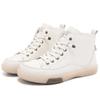Non Slip Synthetic Leather Men's Boot 2024 High Shoes White Flats Sneakers Sports Fat Beskets Sepatu Best Selling Exerciser