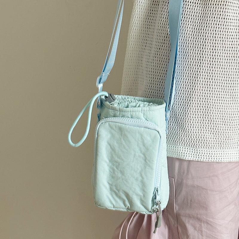 Портативная водонепроницаемая сумка для улицы, чехол для бутылки с водой, фляга для спиртного, обертка для хранения йоги, бега, движения, детская/взрослая сумка через плечо, незаменимый аксессуар для путешествий