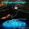 Светодиодная многоцветная ambient EL-проводная полоса света для зазора двери автомобиля