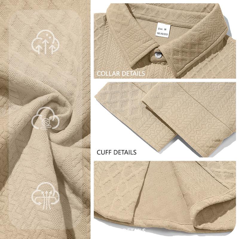 Мужские рубашки с длинным рукавом Легкие шамбре рабочие рубашки с карманами Повседневные на пуговицах Расслабленного кроя нарядные рубашки Удобная западная рубашка для мужчин