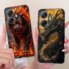 Для Infinix Hot 30 5G X6832 Чехол для телефона с рисунком Крутой Дракон Тигр Для Infinix Hot30 5G Черный Силиконовый Мягкий Чехол