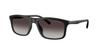 Солнцезащитные очки EMPORIO ARMANI матовые 50018G57 0EA4257U, черные, серые, градиентные, 57 мм,