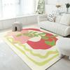Pastoral Small Fresh Living Room Carpet, Coffee Table Mat Simple Flower Pattern Study Bedroom Carpet Floor Mat