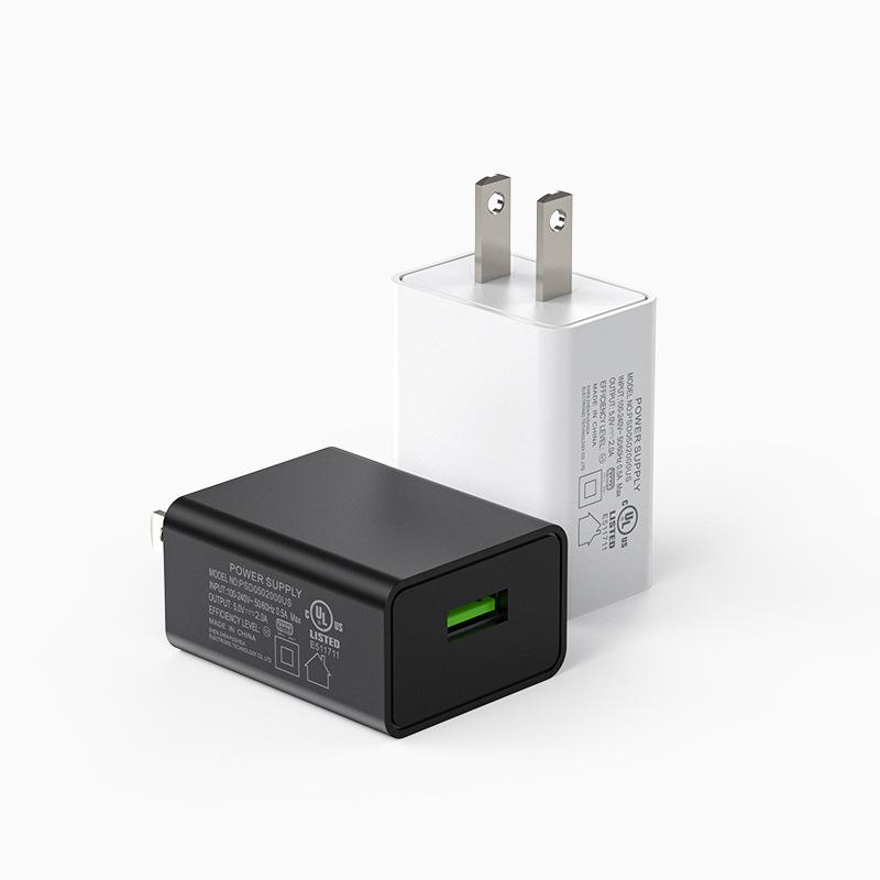 USB-зарядное устройство для мобильных телефонов 5 В 2 А с сертификацией UL, EU и PSE