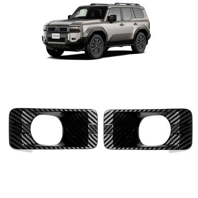 Накладка на противотуманную фару для Toyota Land Cruiser 250 Series 2024 года, индивидуальная рамка противотуманной фары, декоративная накладка на внешний вид, аксессуары для LAND CRUISER 250, волокно