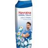 Navratna Cool Mint Свежий тальк | Мгновенное поглощение пота и охлаждающий эффект | Защита от запаха тела | Продолжительная свежесть и аромат, 400 г