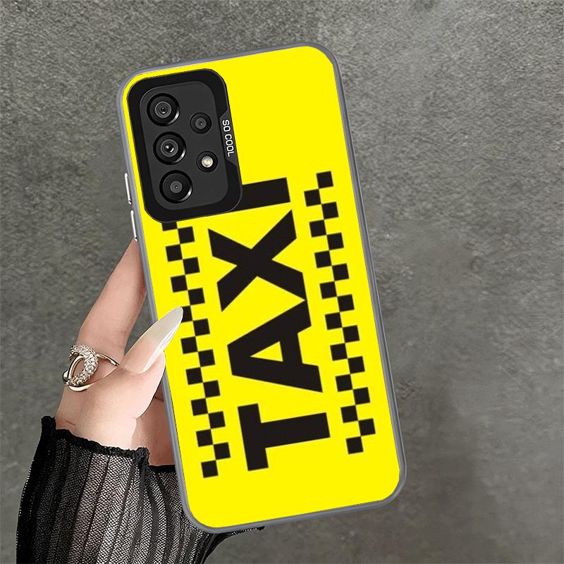 Мягкий чехол для телефона с изображением желтых такси Нью-Йорка для Samsung A17 A16 A15 A14 A13 A57 A56 A55 A54 A53 A37 A36 A35 A34 A33 A26 A25 A24 A23 A52