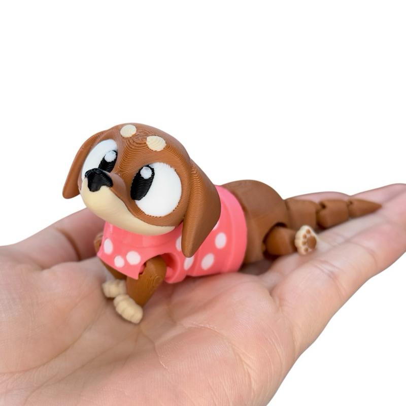 Mini Baby Animals - Cute 3D Printed Articulated Toy Figures - Collectible Figurines Decor
