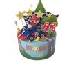 Cake Topper Decorations Race Flag for Kids Boys Birthday Party Dessert Supplies