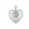 Rare Sky Blue Topaz Gemstone Handmade 925 Sterling Silver Jewelry Pendant 1.4" CP-15-12