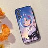 Чехол для телефона Rem Anime Girl Re Zero для Samsung Galaxy A73, A72, A71, A70, A53, A52, A51, Другие Мягкий Черный Чехол