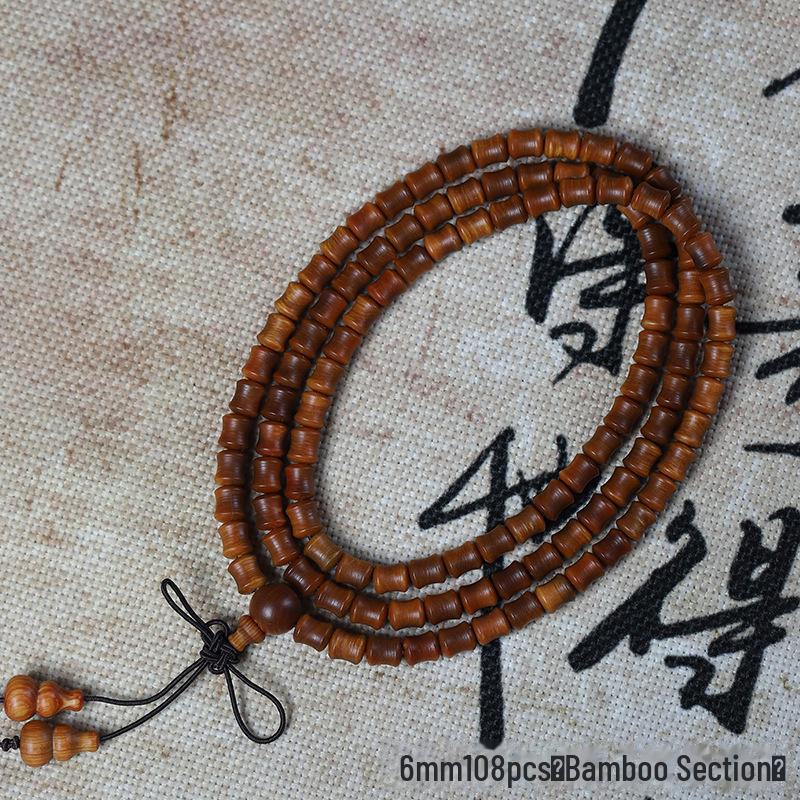 «Мужской браслет Taihang Aged Cypress — ювелирные изделия из черных масляных бусин Будды»