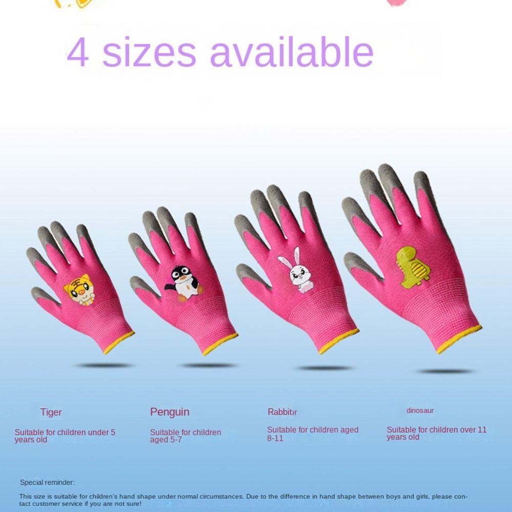 Durable Garden Work Gloves Breathable Children Protective Glove Kid Gardening Gloves  Planting Work