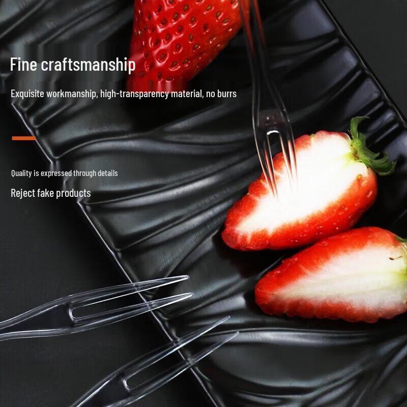 JingJingRS Thickened Disposable Plastic Forks