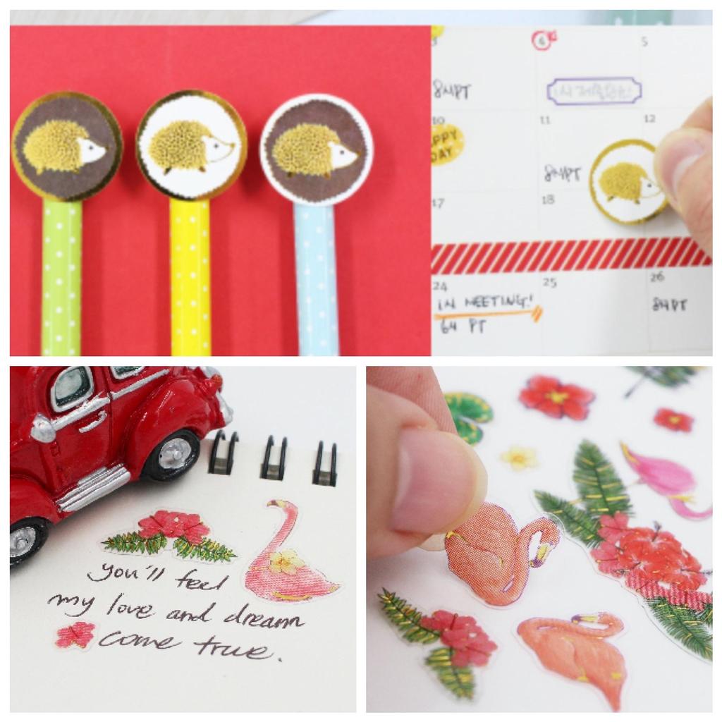 Petit Fancy 2 наклейки с милыми животными (по 10 шт. каждая) — 29 вариантов (трехмерные/корейские/украшения/скрапбукинг своими руками)