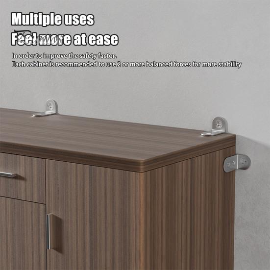 Фиксатор мебели с защитой от опрокидывания, железный ремень безопасности для мебели, настенный комплект для защиты детей, прочные стальные ремни, настенное крепление для мебели