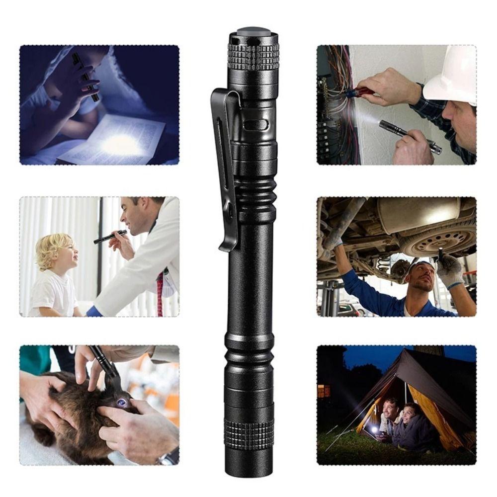 Waterproof LED Flashlight Portable Strong Light Flashlight Torch Light Small Flashlight  Outdoor