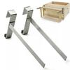 2pcs/set Stainless Steel Beekeeping Frame Support Holder Multifunctional Rustproof Bee Hive Storage Shelf Stable Bee Hive Tool