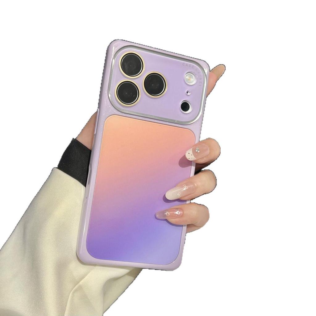 Чехол-квадрат с градиентом в стиле акварели для iPhone 17 Pro Max, ударопрочный - Премиальная защита для Apple 16 и 15