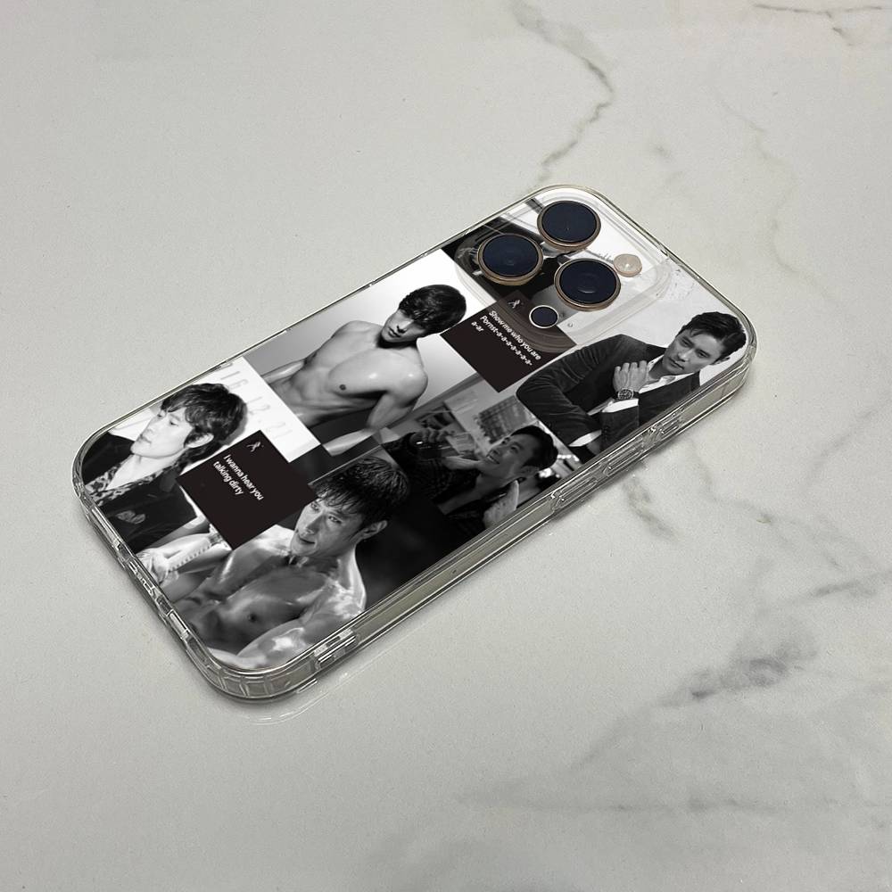 Чехол для телефона с актером Ли Б-Бён Х-Хун для iPhone 16,15,14,13,12,11 Plus,Pro,Max,XR,XS,Plus,E,SE4,Mini Прозрачный чехол