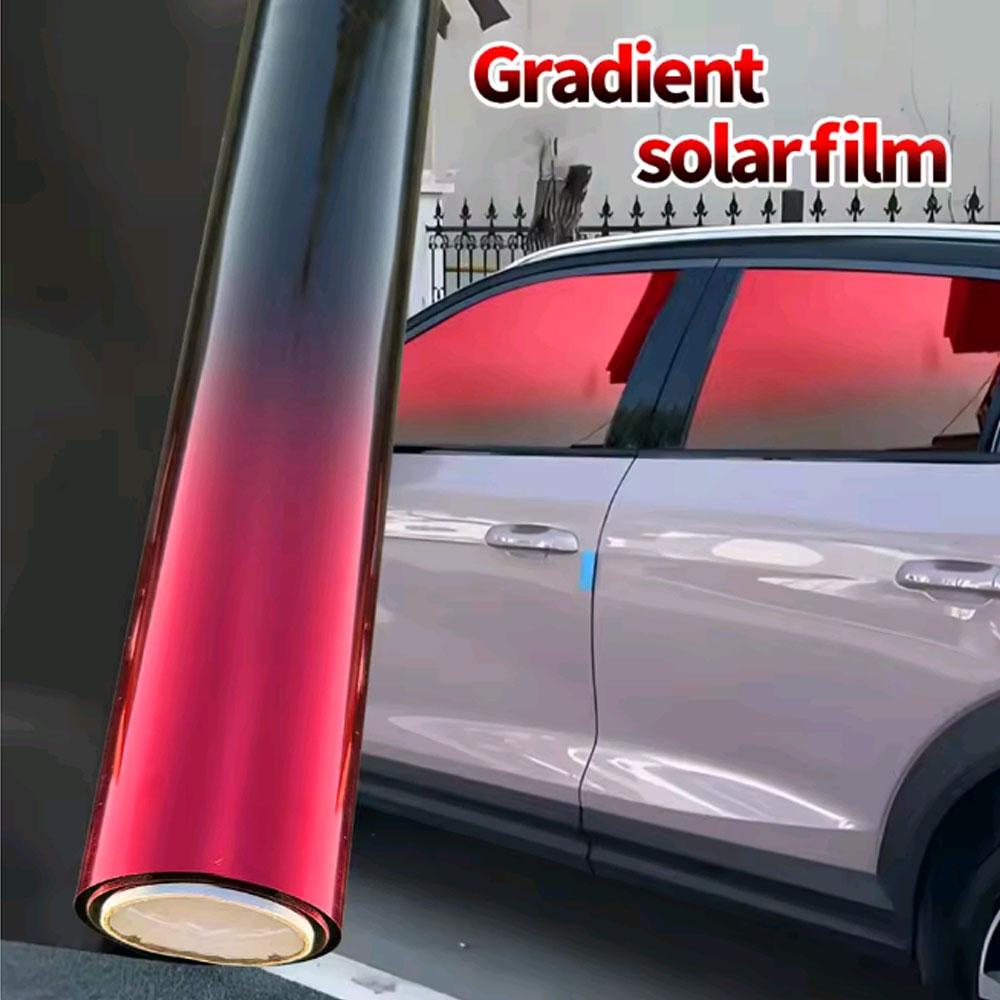 Car Gradient Sunshade Film PVC Two Tone Car Windshield Film Stylish Car Window Tint Sticker Accessories for Protections Privacy